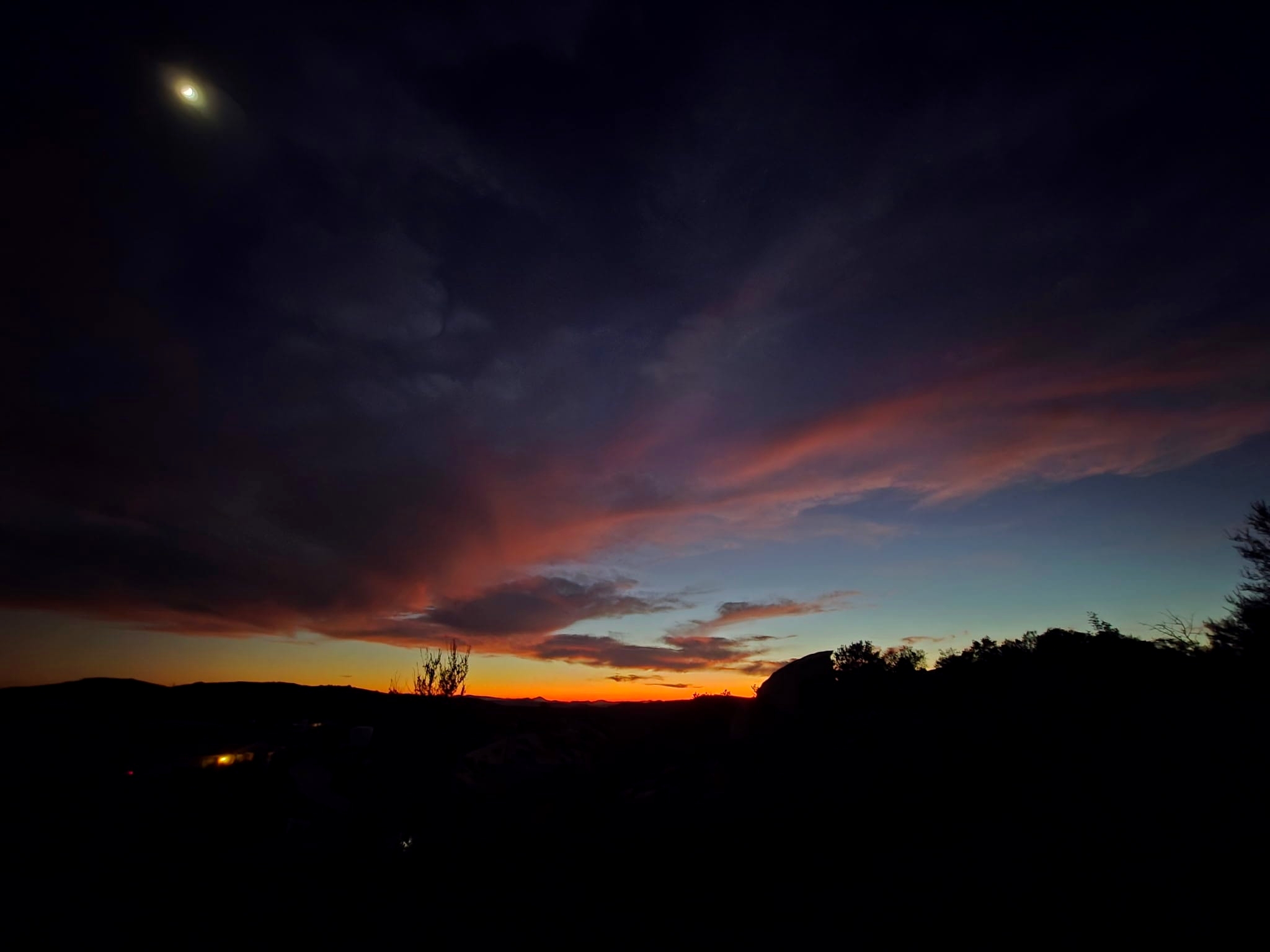 Outdoor sunset sky